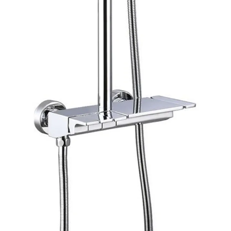 RAVONI SHOWER COLUMN SRT0324-LF7198CH CHROME BRASS BATH & SHOWER SET